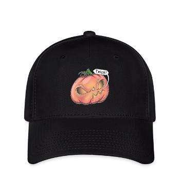 Wütender Kürbis, Trick! - Flexfit Cap - Schwarz - Vorne