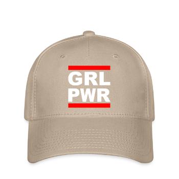 Girl Power "GRL PWR" - Show your strength! - Flexfit Cap - khaki - Front