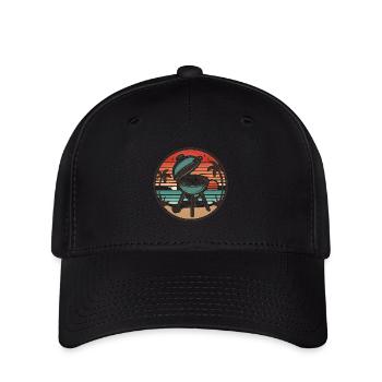 Grill Chill Summer BBQ Retro Design - Flexfit Cap - black - Front