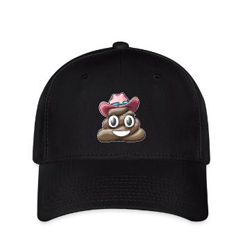 Kuhmädchen Haufen Kacke ab - Flexfit Cap - Schwarz - Vorne