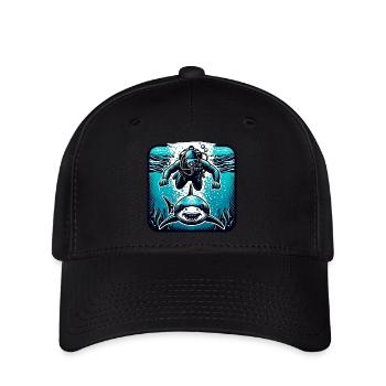 Plongeurs - Casquette Flexfit - noir - Devant