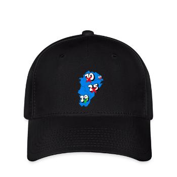 Région franche comté - Casquette Flexfit - noir - Devant