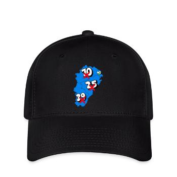 Région franche comté - Casquette Flexfit - noir - Devant