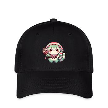 Conception fantaisiste de lanterne Tanuki - Casquette Flexfit - noir - Devant