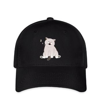 sleeping cat - Flexfit Cap - black - Front