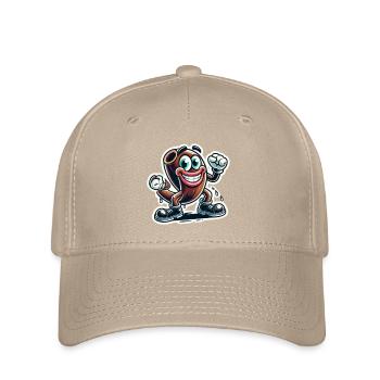 Skurriler Gummischlauch Cartoon AufkleberSkurriler Gummi H - Flexfit Cap - Khaki - Vorne