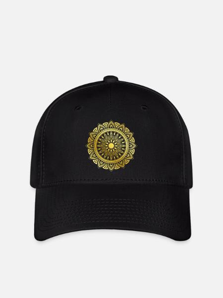 Mandala - Flexfit Cap - Schwarz