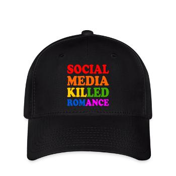 Social Media Killed Romance - Flexfit Cap - black - Front