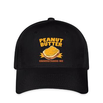 LE BEURRE DE CACAHUÈTE ME COMPREND Erdnussbutter Toast - Casquette Flexfit - noir - Devant