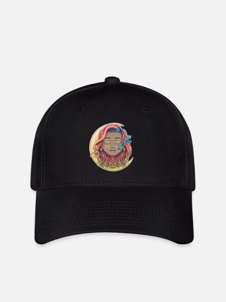 sleepy face - Flexfit Cap - black