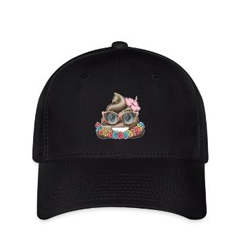 Hawaï tas de caca - Casquette Flexfit - noir - Devant