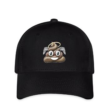 tas de caca ange - Casquette Flexfit - noir - Devant