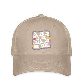 Atheismus Atheist Anti-Religion Agnostiker - Flexfit Cap - Khaki - Vorne