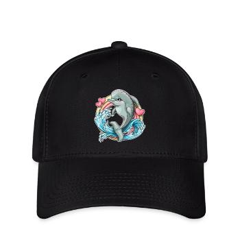 Dauphin - Casquette Flexfit - noir - Devant