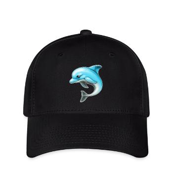 Dauphin - Casquette Flexfit - noir - Devant