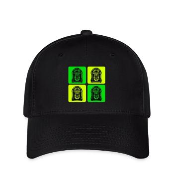 Retro Jukebox Style - Flexfit Cap - Schwarz - Vorne