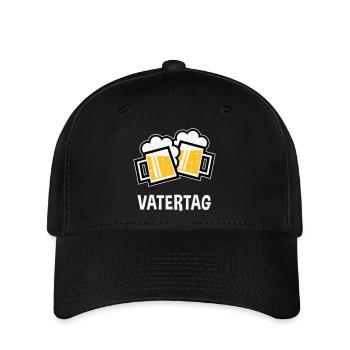 Vatertag (Bier Prosit / Bayrische Bierkrüge / 3C) - Flexfit Cap - Schwarz - Vorne