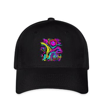 Neon Party UV Electro House Style - Casquette Flexfit - noir - Devant