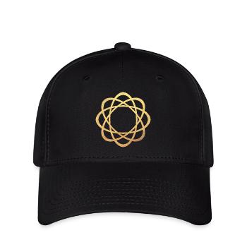 Yoga Luxus Gold Mandala Meditation Konzentration - Flexfit Cap - Schwarz - Vorne