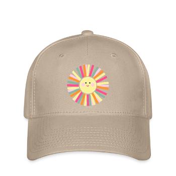 Sunshine puts you in a good mood, colorful sun - Flexfit Cap - khaki - Front