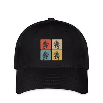 Samurai Japan Vintage Design - Flexfit Cap - black - Front