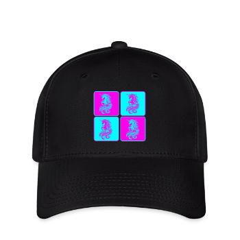 Licorne magique Pop Art - Casquette Flexfit - noir - Devant