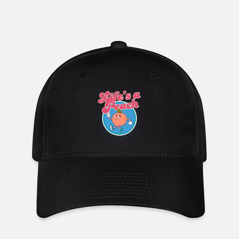 Life's a Peach - Flexfit Cap - black