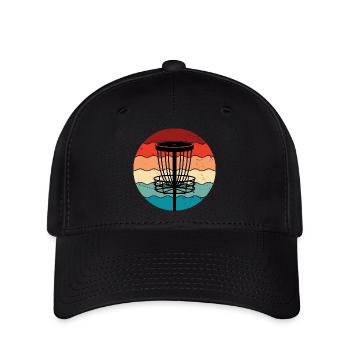 Disc Golf - Flexfit Cap - Schwarz - Vorne