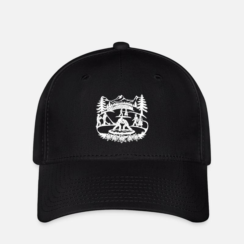 Schwingfest_1_white - Casquette Flexfit - noir