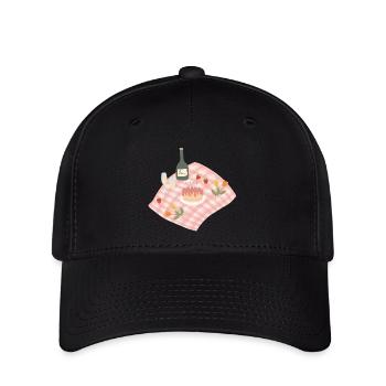 Feier Picknick Party Design - Flexfit Cap - Schwarz - Vorne