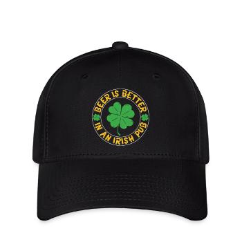 Beer better irish pub - Flexfit Cap - Schwarz - Vorne