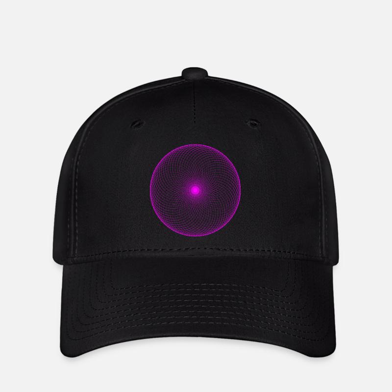 NeonSpirale Torus - Flexfit Cap - Schwarz