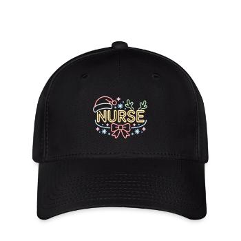 Happy Christmas Nurse - Flexfit Cap - black - Front