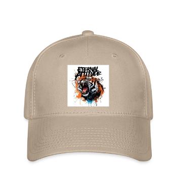 Eternal Tiger Pose - Flexfit Cap - khaki - Front