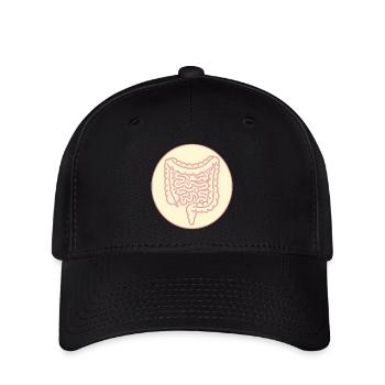INTESTIN GROS INTESTIN INTESTIN GRÊLE - Casquette Flexfit - noir - Devant