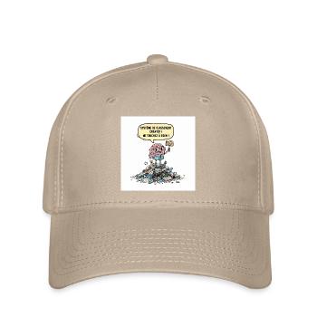 Kreatives Chaos-Gehirn - Flexfit Cap - Khaki - Vorne