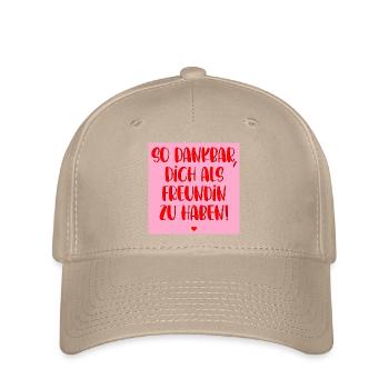GRATEFUL FRIENDSHIP HEART - Flexfit Cap - khaki - Front
