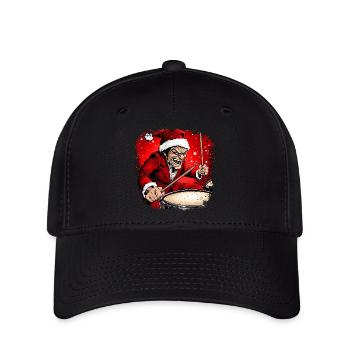 Batteur Santa Claus - Casquette Flexfit - noir - Devant