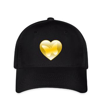 Schmetterlinge - Flexfit Cap - Schwarz - Vorne