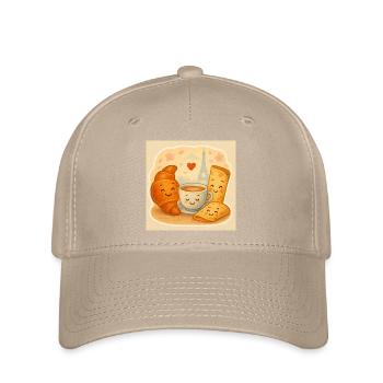 Câlin du petit-déjeuner parisien - Casquette Flexfit - kaki - Devant