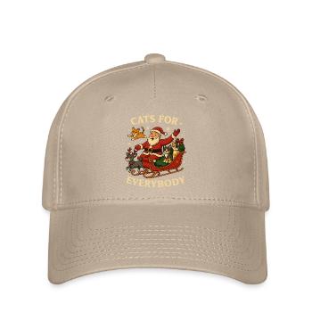 Cats For Everybody - Flexfit Cap - Khaki - Vorne