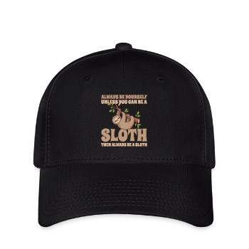 Faultier Always Be A Sloth - Flexfit Cap - Schwarz - Vorne