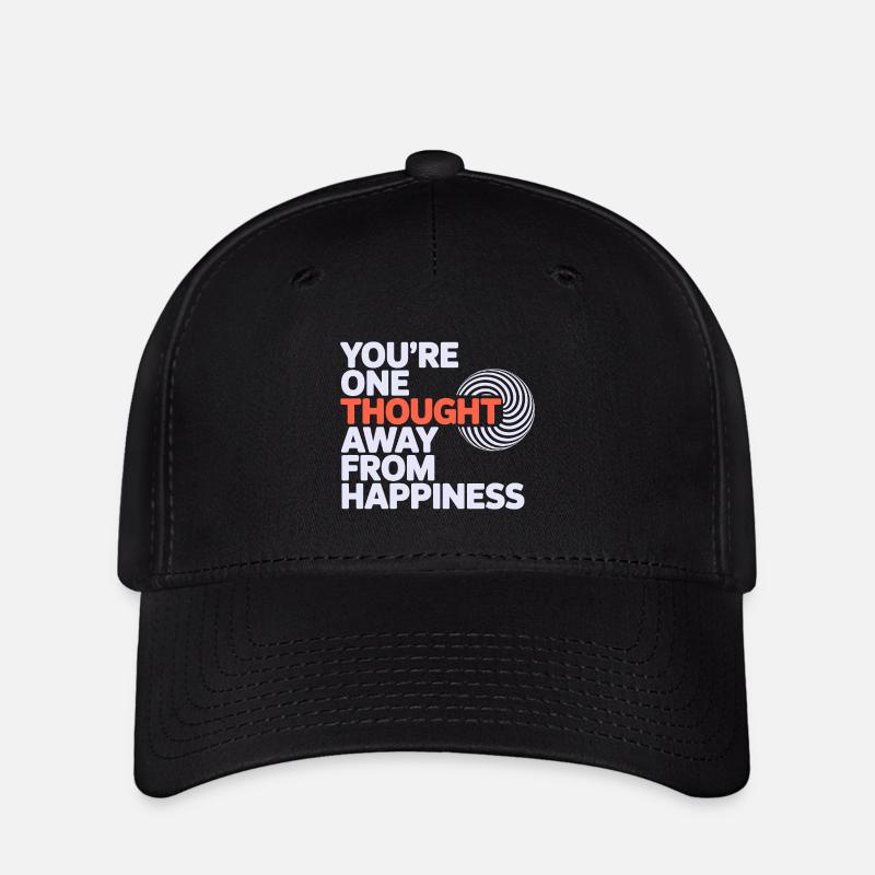 Hypnotist One Thought Away From Happiness Pro  - Flexfit Cap - black
