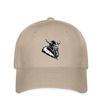 Wikinger-Eroberer, nordisches Maskottchenprofil Krieger - Flexfit Cap - Khaki - Vorne