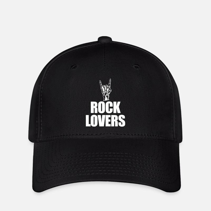 Rock Lovers Hand Signals - Flexfit Cap - black