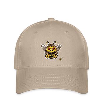 Bionische Edgy Steampunk Cyborg Bee - Flexfit Cap - Khaki - Vorne