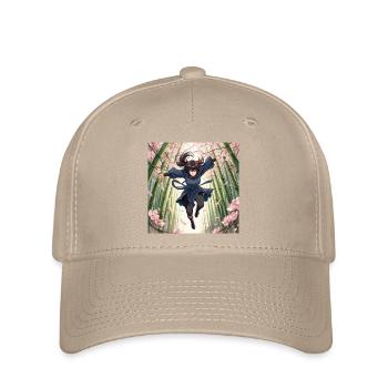Héroïne de bambou sur le chemin des cerisiers en fleurs - Casquette Flexfit - kaki - Devant