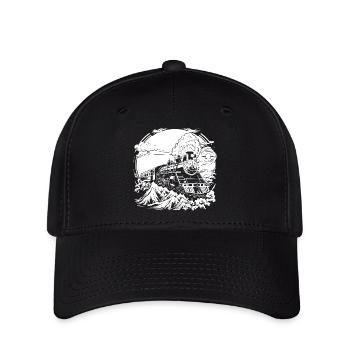 Eisenbahn - Flexfit Cap - Schwarz - Vorne