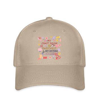 Ma salle de loisirs créatifs est ma maison - Casquette Flexfit - kaki - Devant