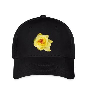Yellow_Water_Lily_Flower_Close_Up - Casquette Flexfit - noir - Devant